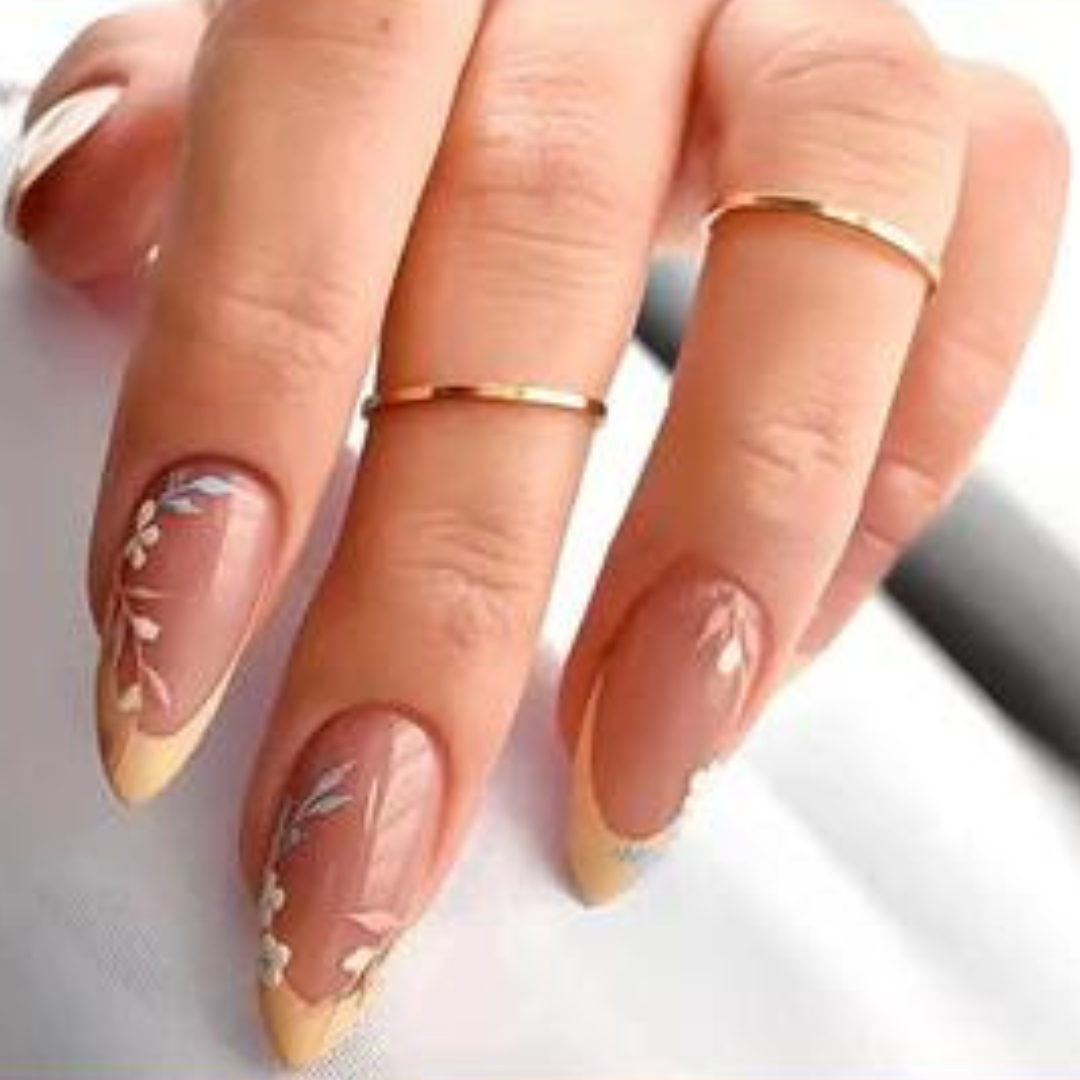 24pcs Press On Artificial Reusable Nails W527