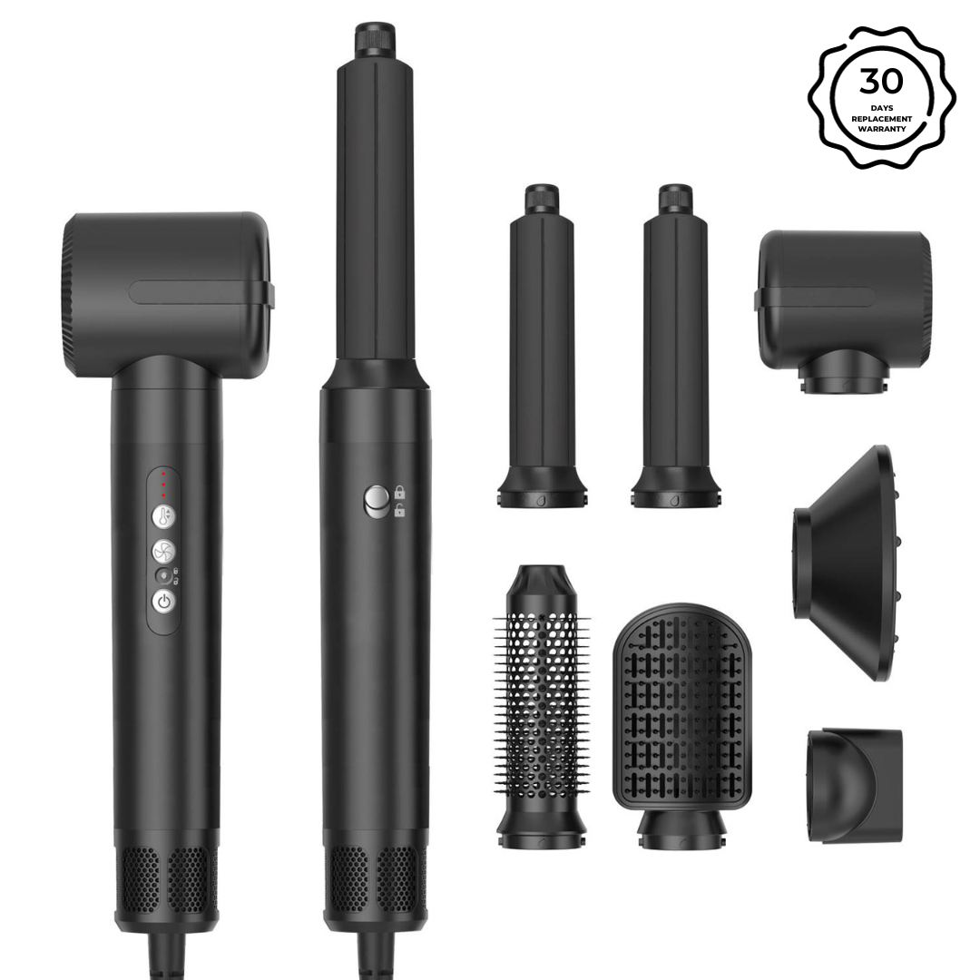 7 in 1 Auto Wrap Professional 1200W Hair Brush Dryer Comb