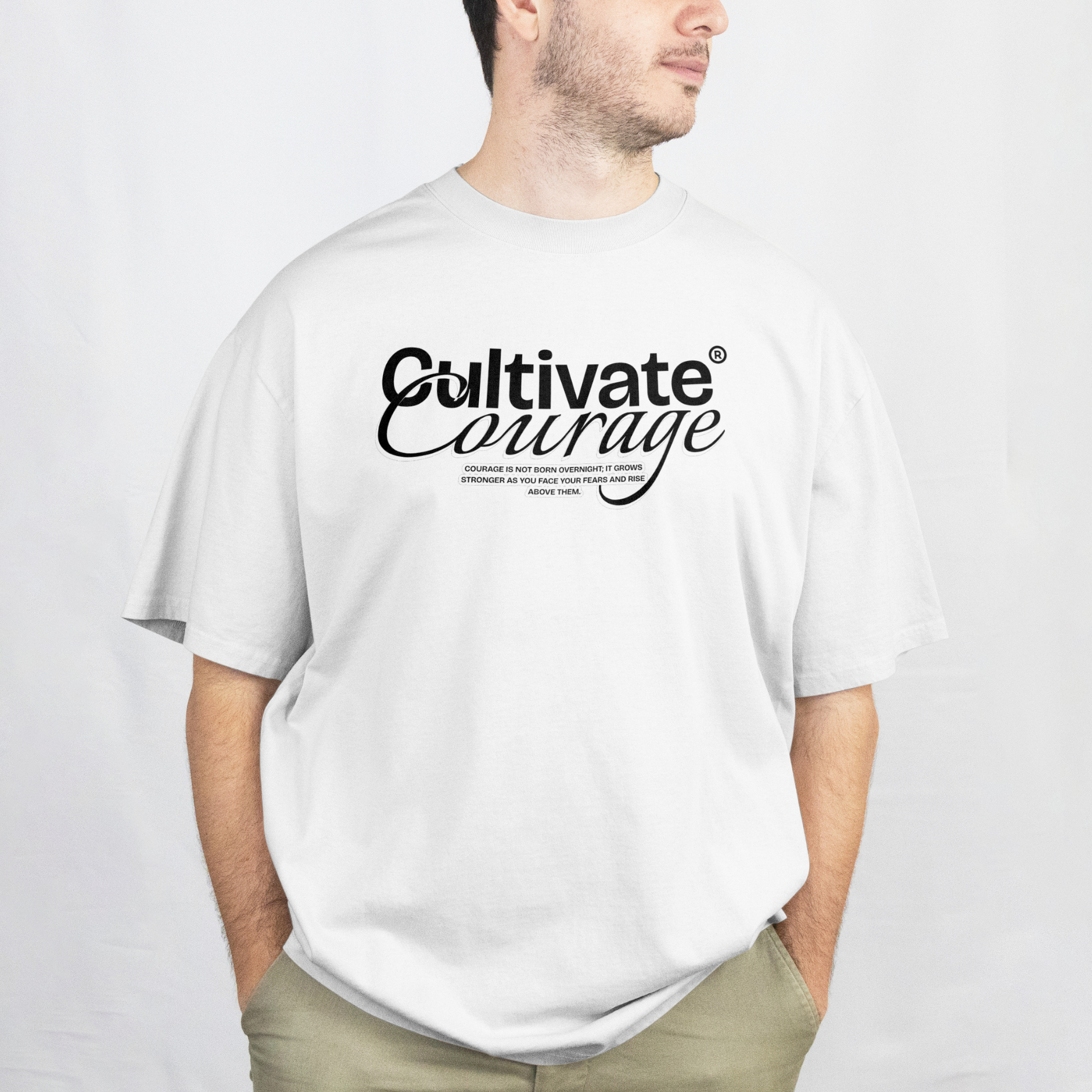 Drop Shoulder T-shirt - WHTB