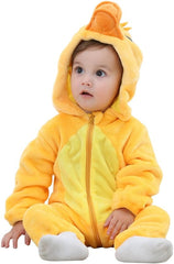 Hooded onesie toddler winter clothes - Duck