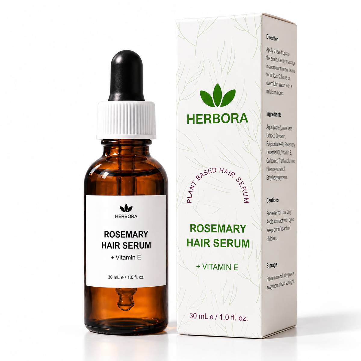Herbora Rosemary Hair Growth Serum + Vitamin E