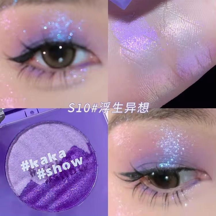 Two-tone Highlighter Powder shimmer bicoor Highlight makeup palette