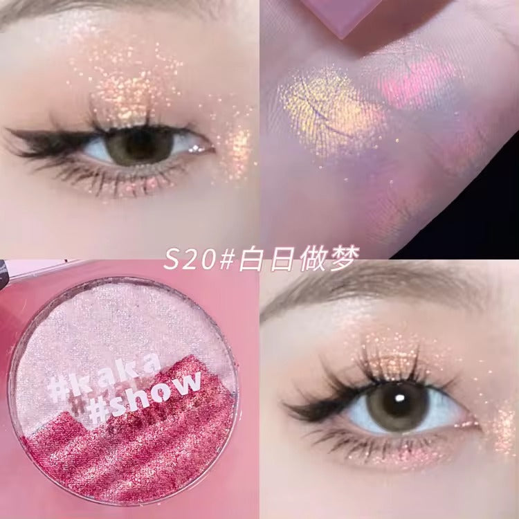 Two-tone Highlighter Powder shimmer bicoor Highlight makeup palette