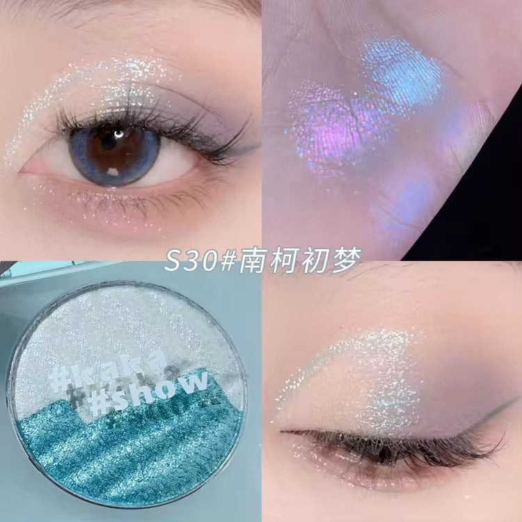 Two-tone Highlighter Powder shimmer bicoor Highlight makeup palette