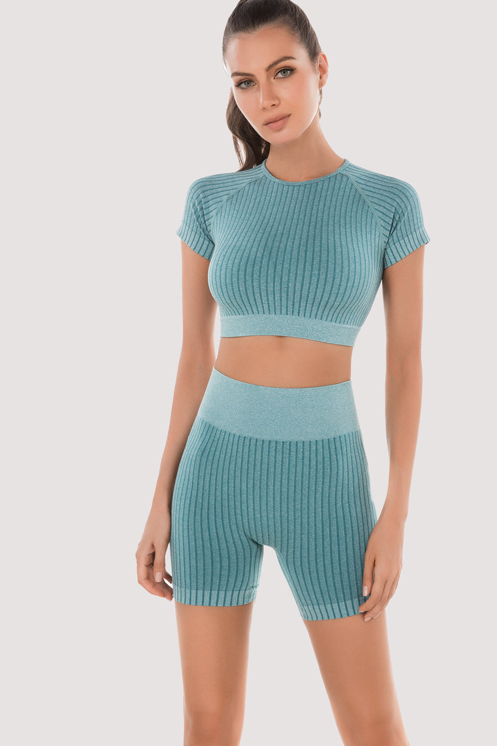 Items Women's Yoga Fitness Sports Sets Sports Leggings Top Bra Sports Brassier Set Gym Gym Clothing