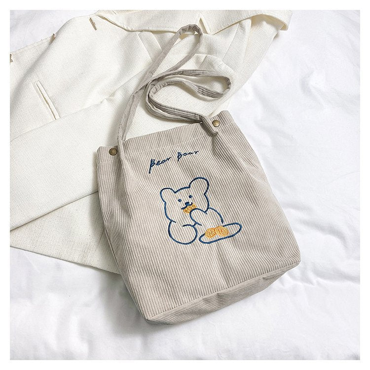 Large Capacity Cartoon Cute Crossbody Tote Bag