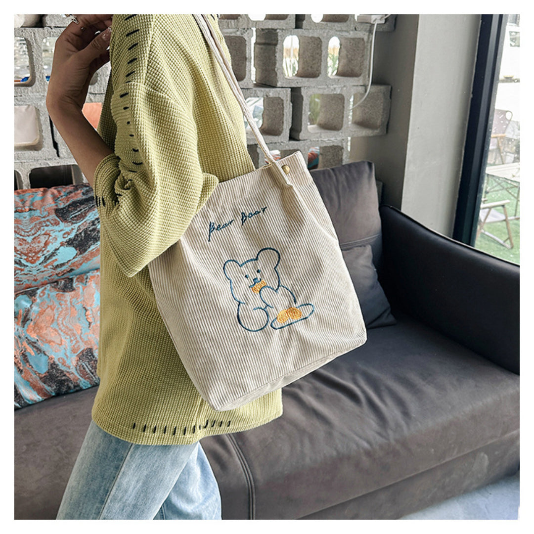 Large Capacity Cartoon Cute Crossbody Tote Bag