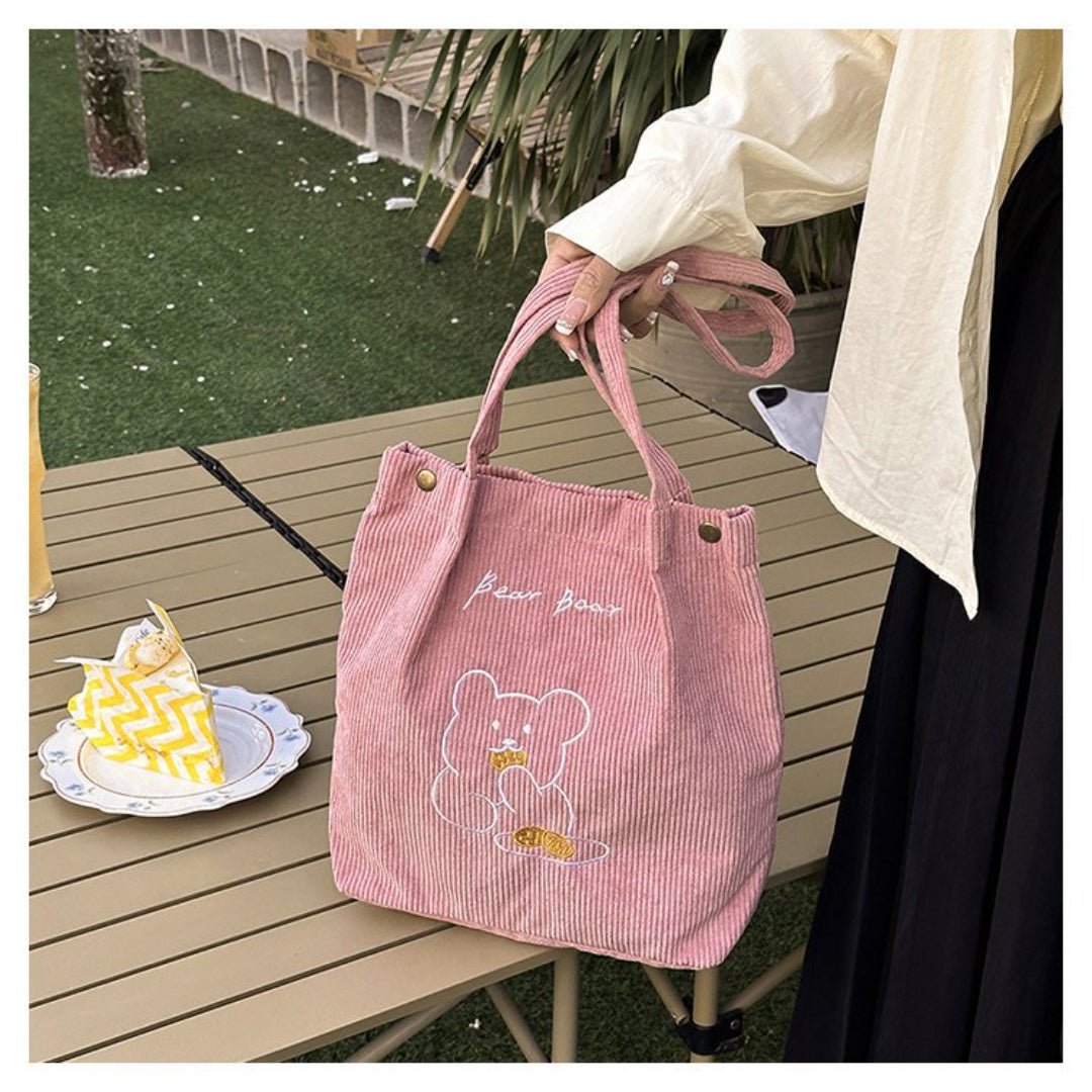 Large Capacity Cartoon Cute Crossbody Tote Bag