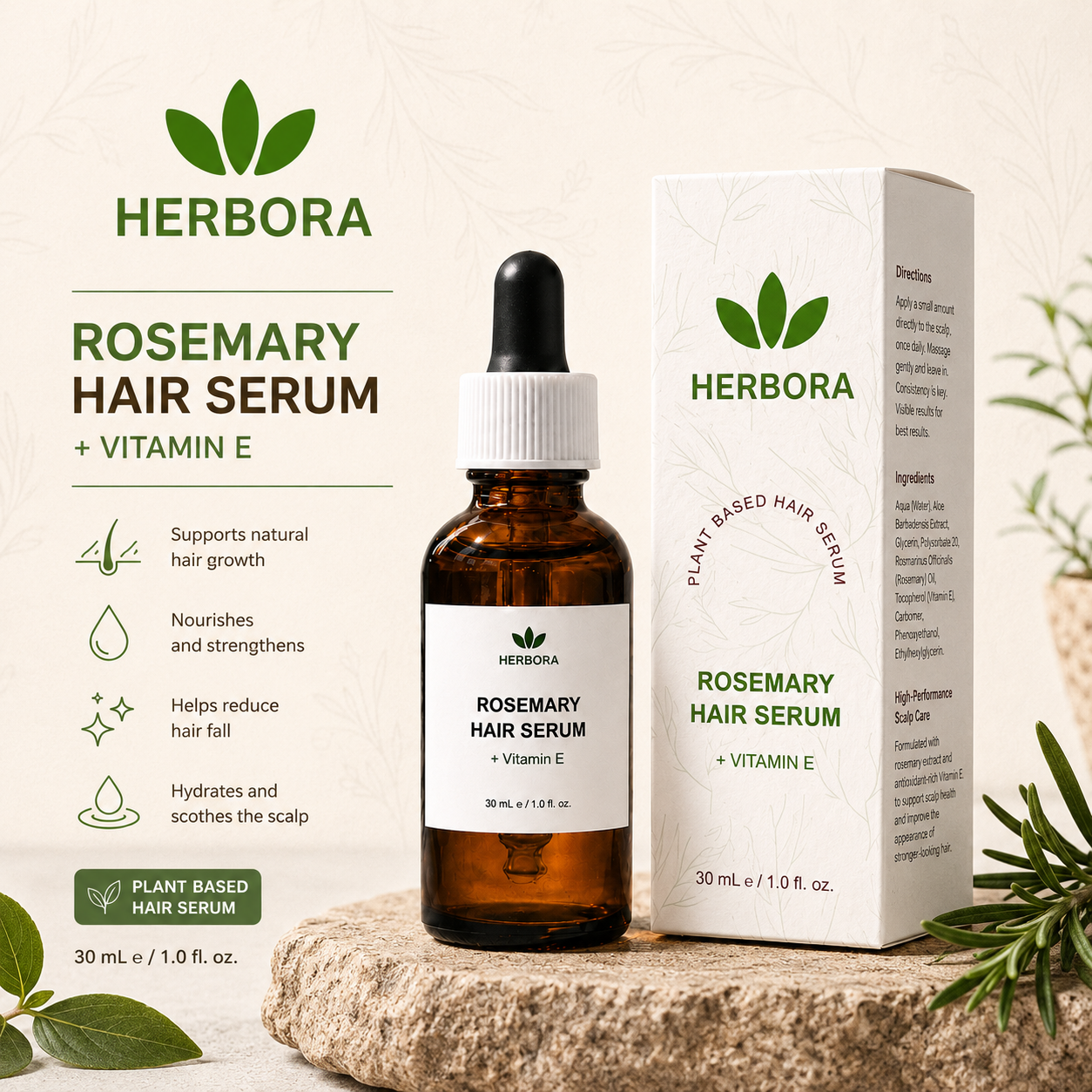 Herbora Rosemary Hair Growth Serum