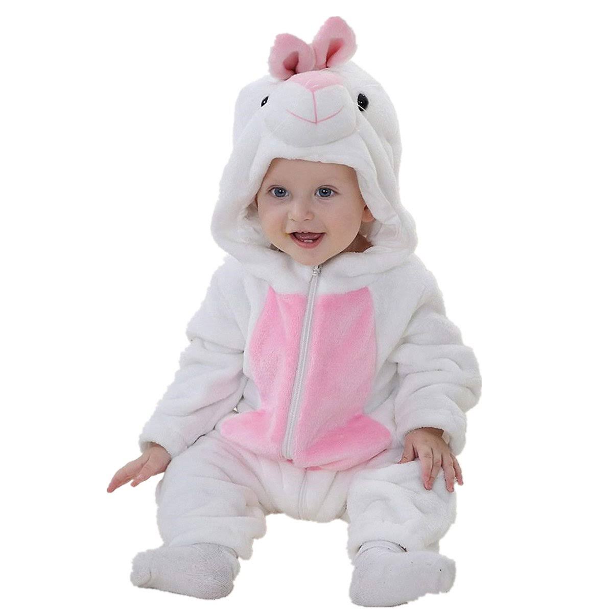 Hooded onesie toddler winter clothes - Bunny