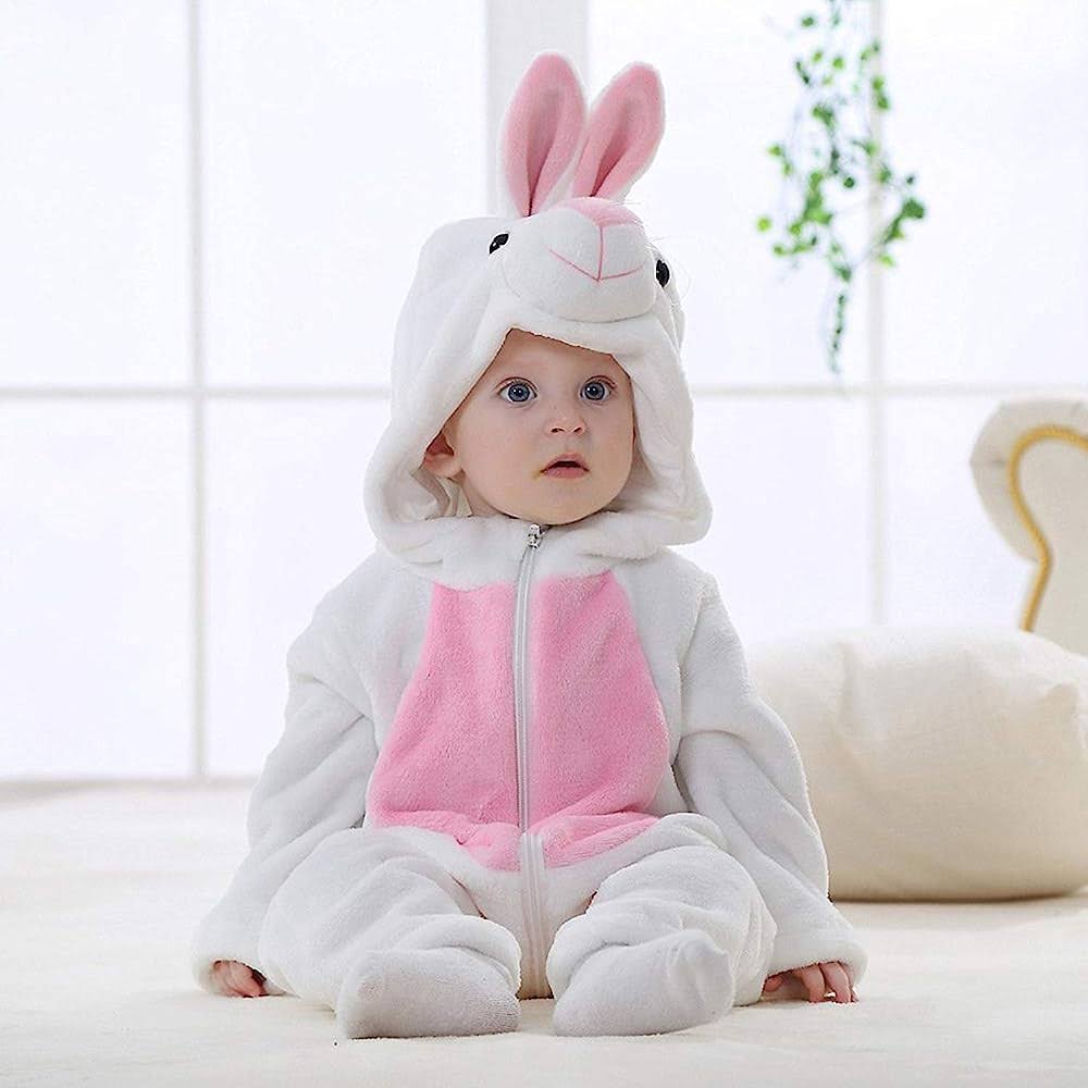 Hooded onesie toddler winter clothes - Bunny